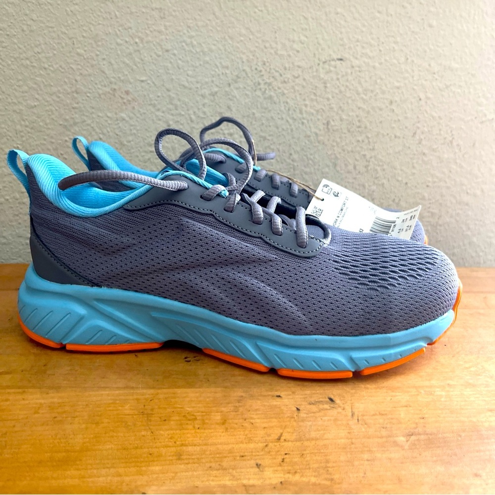 Reebok All Day Comfort Gray Blue Safety Toe Work Sneakers HP8853 Womens Sz 7 NIB